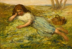 Meisje en Mand, 19e eeuw door Hugh Cameron