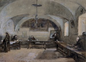 Interieur van het Kapucijnenklooster in Albano door Hugh Carter