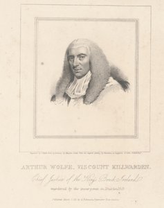 Arthur Wolfe, burggraaf Killwarden, gegraveerd door G. Robinson