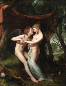 Italiaans: cupido en psyche in de bruidsjonker Cupido en psyche in de bruidsjonker