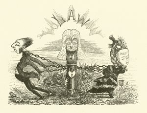 Echtscheiding (gravure) door Hugh Rowley