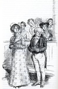 In de kerk (illustratie) door Hugh Thomson