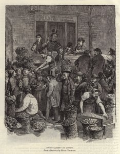 Covent Garden - een veiling door Hugh Thomson
