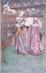 Hier is de tweelingbroer van je brief, illustratie uit The Merry Wives of Windsor, 1910