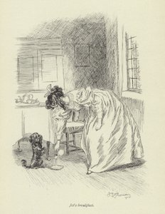 Illustratie voor Amos Barton door Hugh Thomson