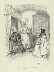 Illustratie voor Amos Barton door Hugh Thomson