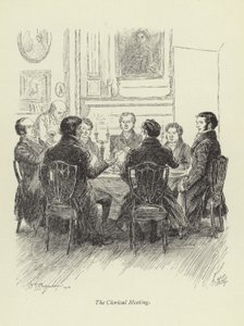 Illustratie voor Amos Barton door Hugh Thomson