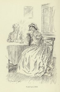 Illustratie voor Amos Barton door Hugh Thomson