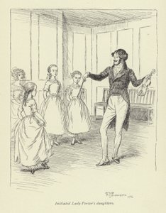Illustratie voor Amos Barton door Hugh Thomson