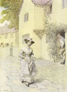 Illustratie voor Amos Barton door Hugh Thomson