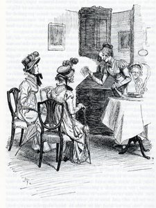Illustratie voor "Emma" door Jane Austen door Hugh Thomson