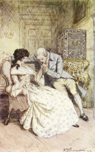 Illustratie voor Mr Gilfils Liefdesverhaal door Hugh Thomson