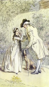 Illustratie voor Mr Gilfils Liefdesverhaal door Hugh Thomson