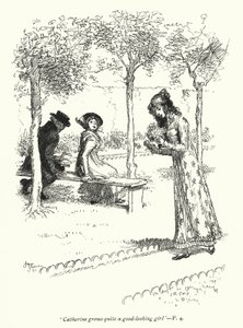 Illustratie voor Northanger Abbey door Jane Austen