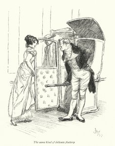 Illustratie voor Northanger Abbey door Jane Austen door Hugh Thomson