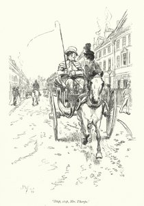 Illustratie voor Northanger Abbey door Jane Austen door Hugh Thomson