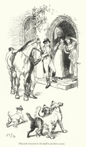 Illustratie voor Northanger Abbey door Jane Austen door Hugh Thomson