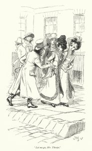 Illustratie voor Northanger Abbey door Jane Austen door Hugh Thomson