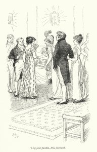 Illustratie voor Northanger Abbey door Jane Austen door Hugh Thomson