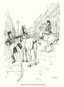 Illustratie voor Northanger Abbey door Jane Austen door Hugh Thomson