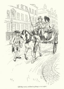 Illustratie voor Northanger Abbey door Jane Austen door Hugh Thomson