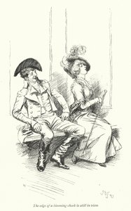 Illustratie voor Northanger Abbey door Jane Austen door Hugh Thomson