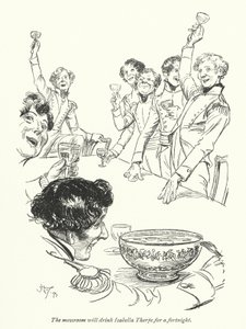 Illustratie voor Northanger Abbey door Jane Austen