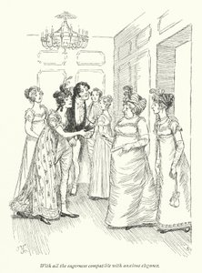 Illustratie voor Persuasion door Jane Austen door Hugh Thomson