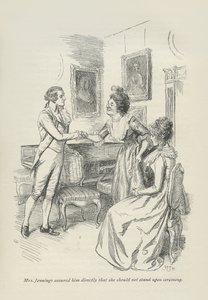Mevrouw Jennings verzekerde hem direct dat ze geen ceremonie zou houden door Hugh Thomson