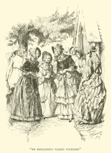 We spraken ijverig samen (gravure) door Hugh Thomson