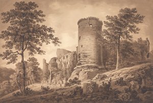 Kasteelruïnes door Hugh William Williams