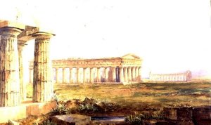 De Tempels van Paestum door Hugh William Williams