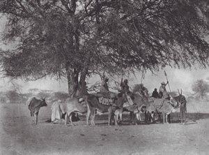 Afrika: Karavaan van os-rijders op de Witte Nijl door Hugo Adolf Bernatzik