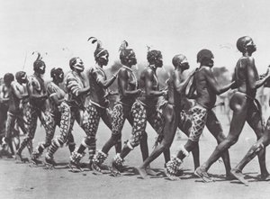Afrika: Nuba-vrouwen dansen