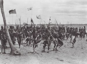 Afrika: Shilluk begrafenisceremonie nabij Tonga door Hugo Adolf Bernatzik