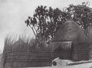 Afrika: Shilluk-tempel door Hugo Adolf Bernatzik