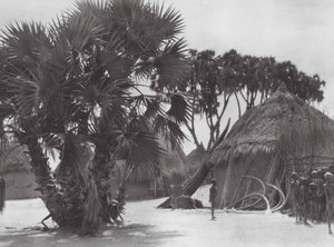 Afrika: Shilluk dorp aan de Witte Nijl door Hugo Adolf Bernatzik