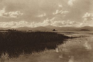 Mexico: Laguna de Patzcuaro (z/w foto) door Hugo Brehme