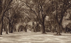 Mexico: Morelia, Oude waterleiding (z/w foto) door Hugo Brehme