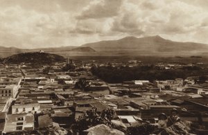 Mexico: Uitzicht op Toluca (zwart-wit foto)