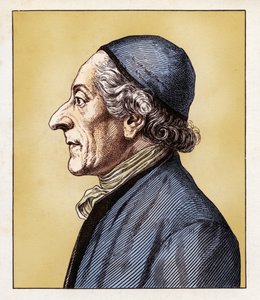 Johann Caspar Lavater (11 november 1741-2 januari 1801) (gravure) door Hugo Bürkner