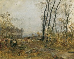 Au bij Klosterneuburg door Hugo Charlemont