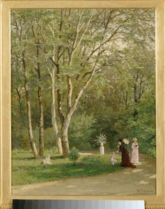 In einem Wiener Garten - In een Weense tuin ... (schilderij op doek)