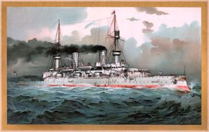S.M. Linienschiff Kaiser Wilhelm II door Hugo Graf