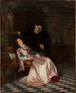 Gustav Vasa vindt zijn gemalin Catherine Stenbock slapend en hoort haar zeggen Koning Gösta ik hou van..., 1
