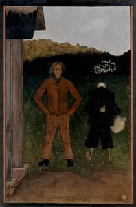 De dood en de boer, 1896 door Hugo Simberg