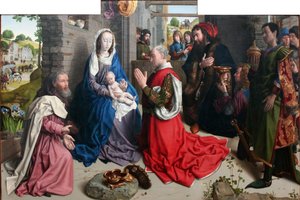Aanbidding der wijzen door Hugo van der Goes
