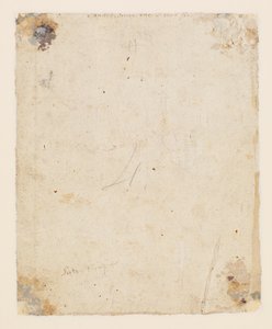 Inscriptie op verso: boven midden, bruine inkt, Italiaanse 18e-eeuwse hand: "Sandro schrijft dat hij zeker zal zijn"; daaronder, bruine inkt, 19e-eeuwse hand: "Petro Perugino"