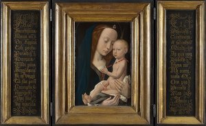 Madonna met het kind. Circa 1485 door Hugo van der Goes