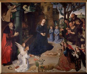 Portinari Altaarstuk: De Aanbidding van de Herders door Hugo van der Goes